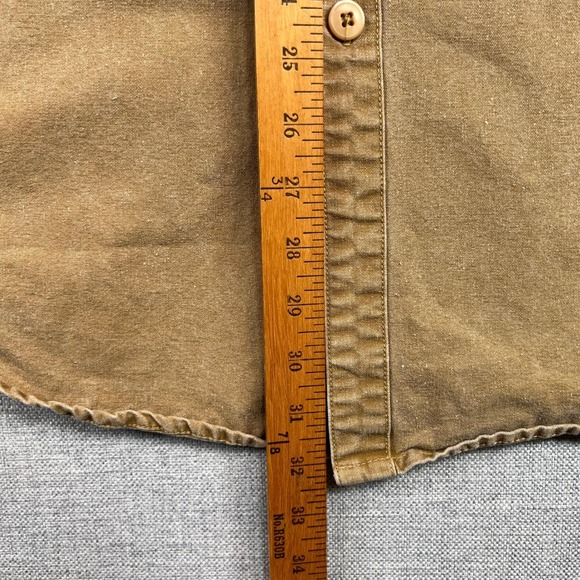 VTG 90s Patagonia Heavy Twill Canvas Work Shirt Men XL XXL Brown Utility Gorp - Picture 6 of 8